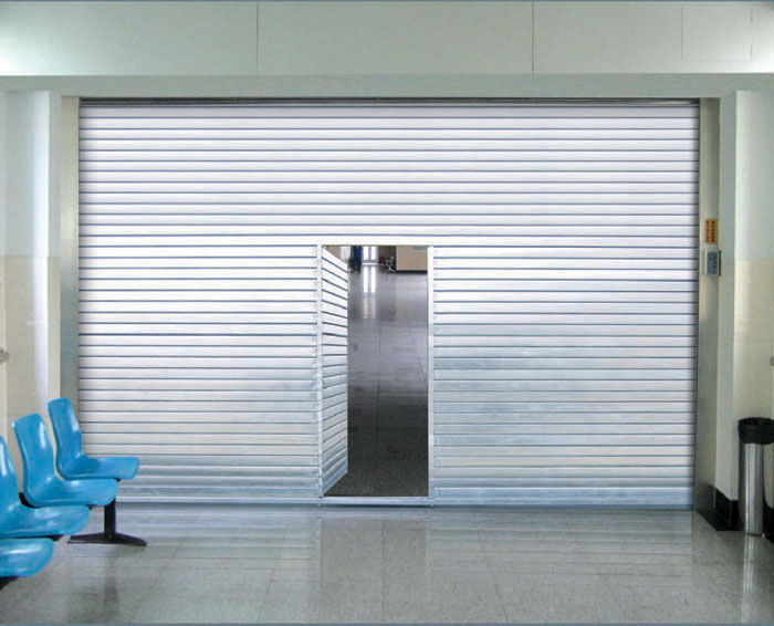 钢质复合型带疏散门防火卷帘