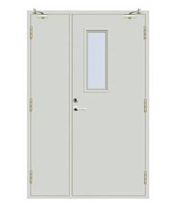 钢质防火门(子母式带玻璃)